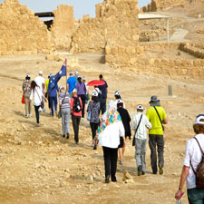 Walking on Masada