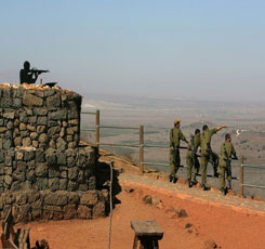 Mount Bental overlooking Syria